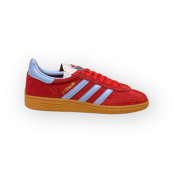 Adidas Handball Spezial W JR3607 Womens 10 Red Suede Light Blue Gum Sneakers - Picture 2 of 9